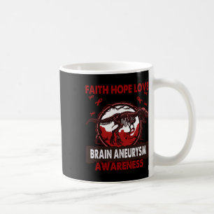 Caneca De Café Faith Hope ama Aneurisma do Cérebro Consciência