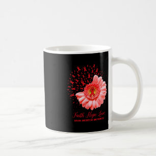 Caneca De Café Faith Hope ama Aneurisma do Cérebro Sobrevivência