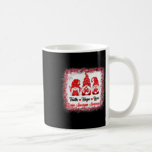 Caneca De Café Faith Hope Love Gnomos Cérebros Aneurisma Sensibil