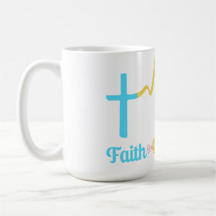 Caneca De Café Faith Hope Love Hearts