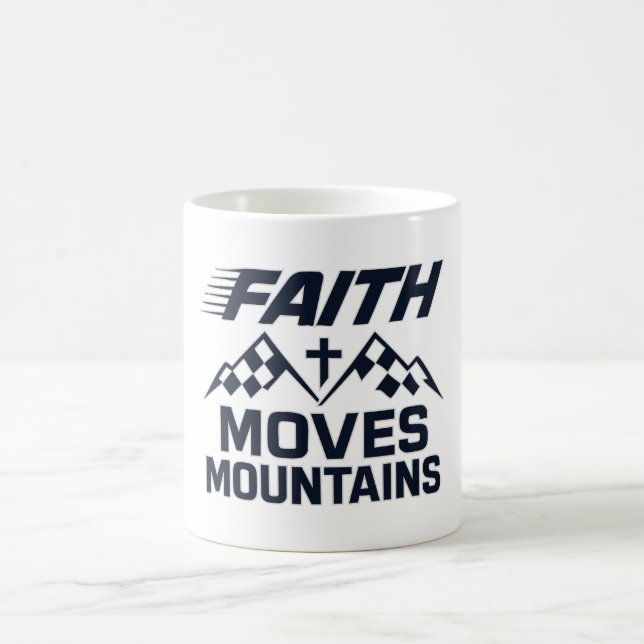 Caneca De Café Faith Move Mountain (Centro)