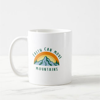 Caneca De Café Faith Mover Montanhas Mug