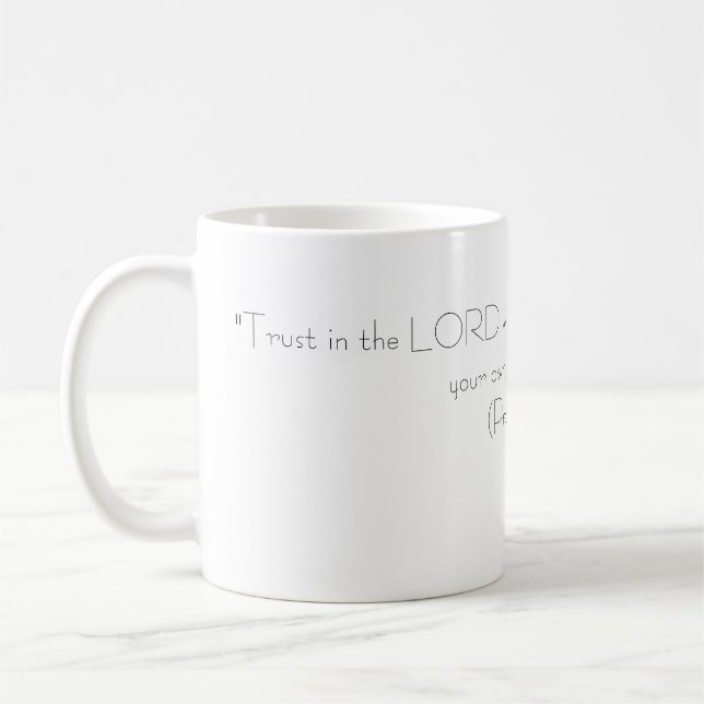 Caneca De Café Faith Mug (WIth Proverb) (Esquerda)