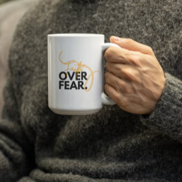 Caneca De Café Faith over Fear