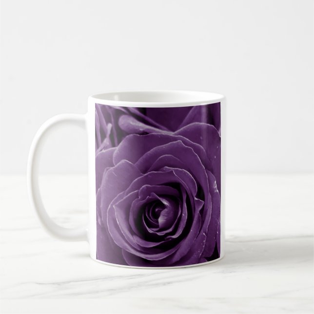 Caneca De Café Faith Purple Roses 11oz Classic Mug (Esquerda)