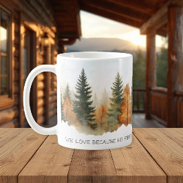 Caneca De Café Faith Scripture Forest 1 John 4:19 Mug