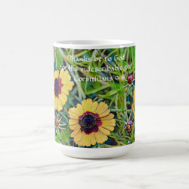Caneca De Café Faith Wildflower Bíblia Verse Mug Cup