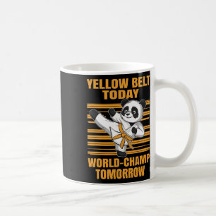 Caneca De Café Faixa Amarela Hoje Campeão Mundial Amanhã Panda Ka