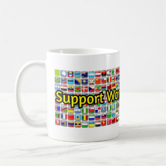 Caneca De Café Faixa de apoio à alfabetização mundial