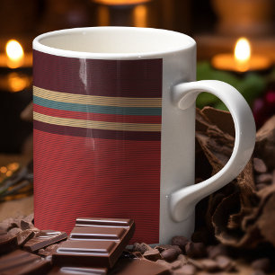 Caneca De Café Faixa de tons castanhos