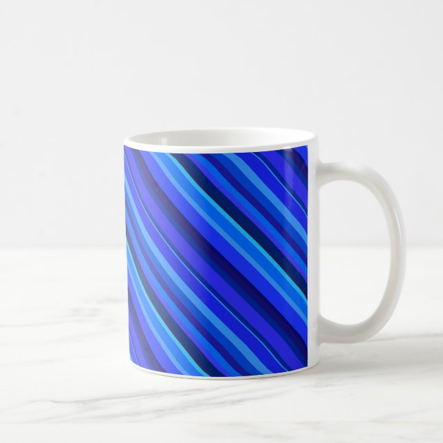 Caneca De Café Faixa diagonal azul (Direita)