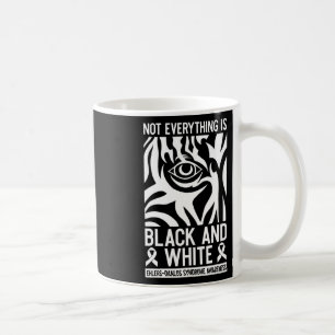 Caneca De Café Faixa Preta e Branca Ehlers Danlos Zebra Reumatolo