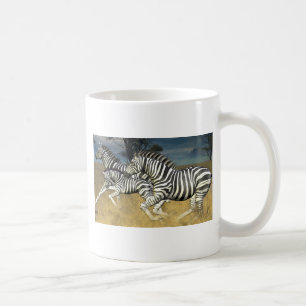 Caneca De Café Faixas de Corrida - Zebra
