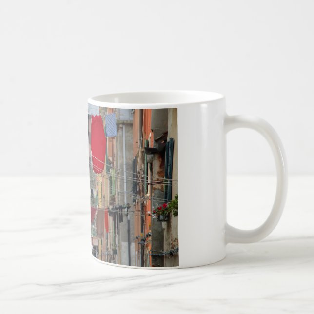 Caneca De Café Faixas De Fechadura Em Veneza, Itália (Direita)