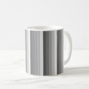 Caneca De Café faixas de sombra cinza