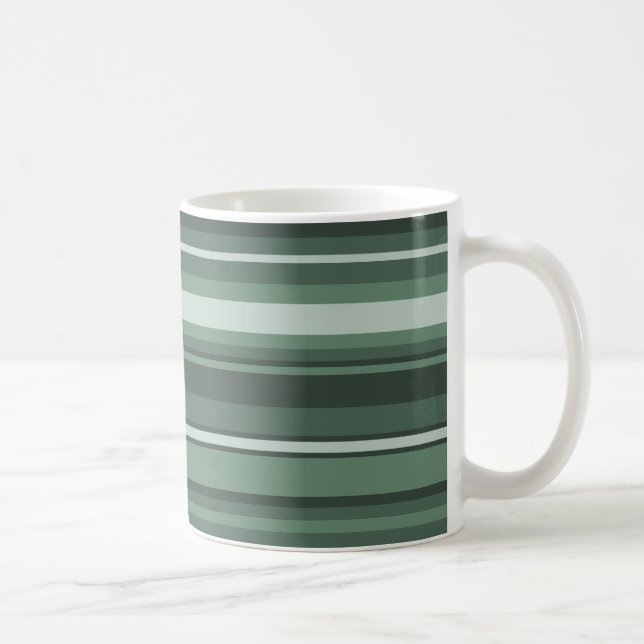 Caneca De Café faixas verdes de sábado (Direita)