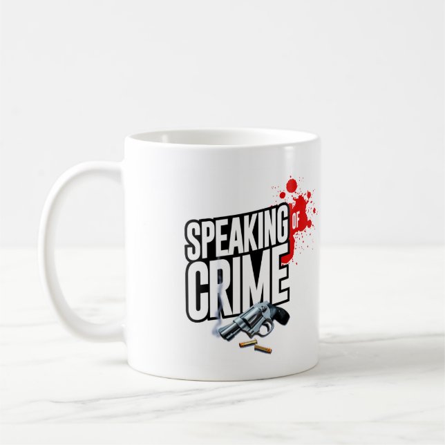 Caneca De Café Falando oficial do crime (Esquerda)