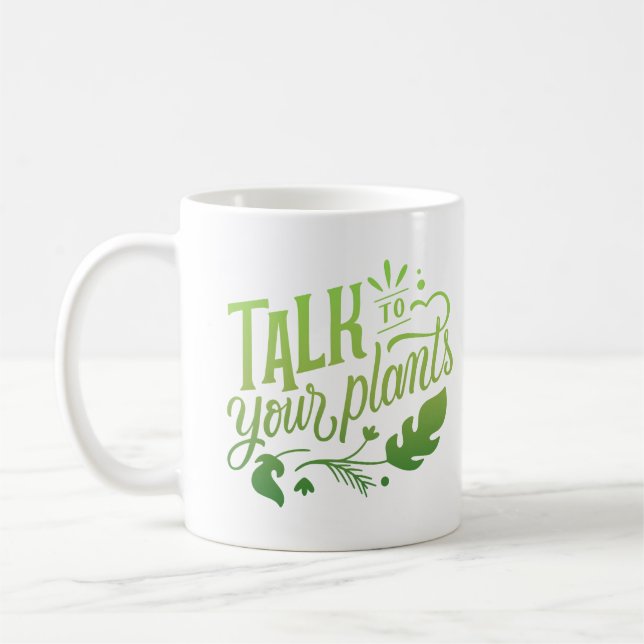 CANECA DE CAFÉ FALAR COM SUAS PLANTAS (Esquerda)