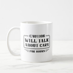 Caneca De Café Falará Sobre Carros
