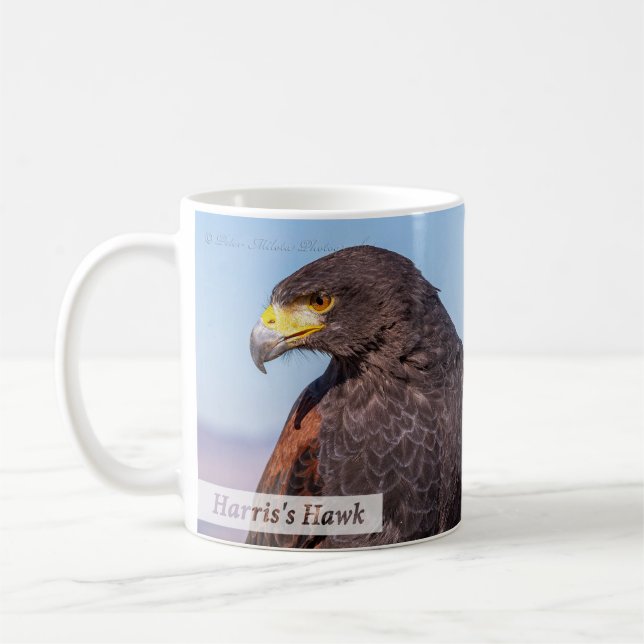 Caneca De Café Falcão-de-harris Salmo 33:4 KJV (Esquerda)