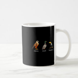 Caneca De Café Falcão Duck Toucan Birds Sutil Anti Trump