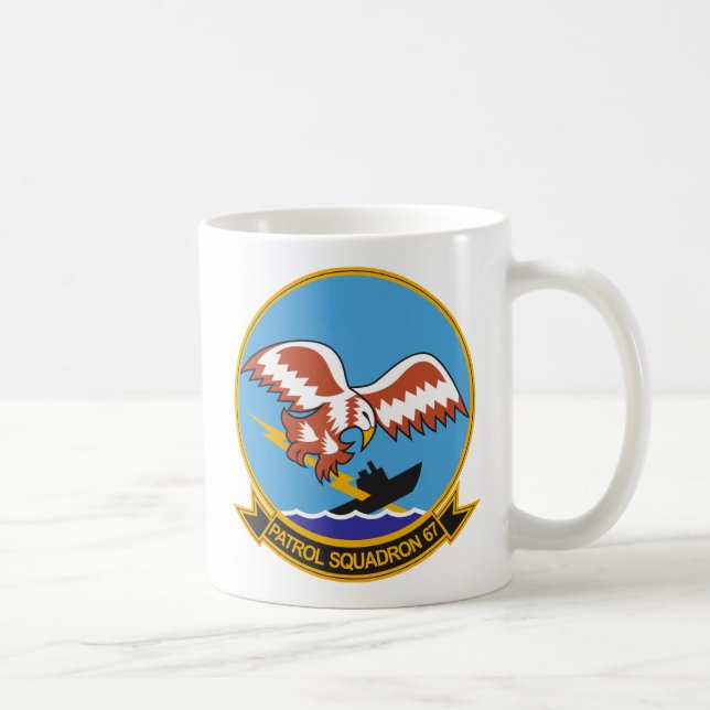 Caneca De Café Falcões do ouro da patrulha VP-67 (Direita)