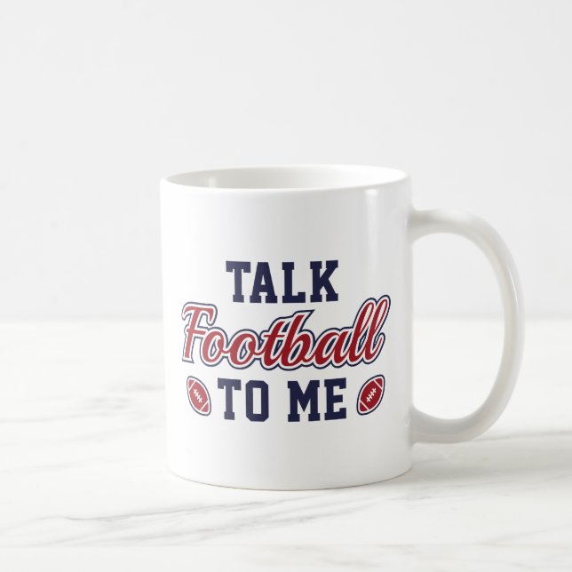 Caneca De Café Fale de Futebol Americano Comigo (Direita)