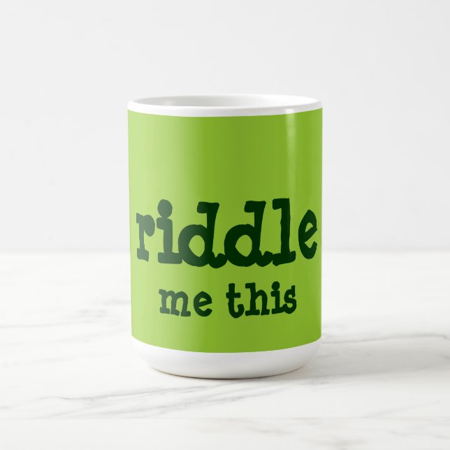 Caneca De Café fale-me enigmaticamente isto (Centro)