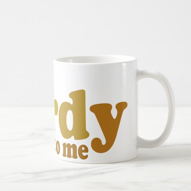 Caneca De Café Fale nerd para mim, Legal retrô (Direita)