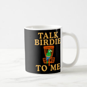 Caneca De Café Fale Passarinho Comigo Disc Golf Parrot Gráfico En