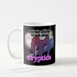 Caneca De Café Fale Sobre Críptidos Engraçado Pé Grande Mothman