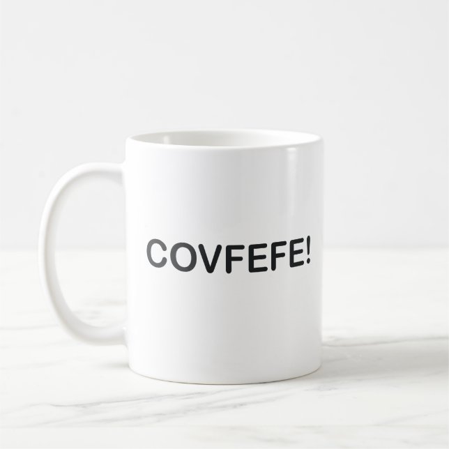 CANECA DE CAFÉ FALHA DE CASCA DE COVFEFE (Esquerda)