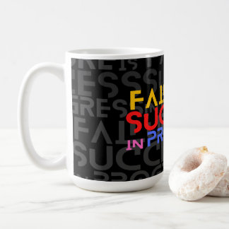 Caneca De Café Falha Na Cotação Motivacional Em Andamento