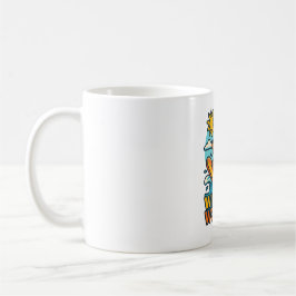Caneca De Café Falha no Surf Wipeout Moai Chibi