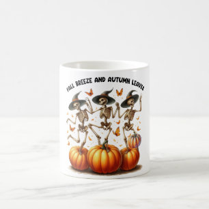 Caneca De Café Fall Breeze E Folhas De Outono