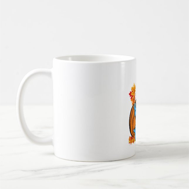 Caneca De Café Fall Fall Fall Halloween Boo! Eu te vejo! Adesivo (Esquerda)
