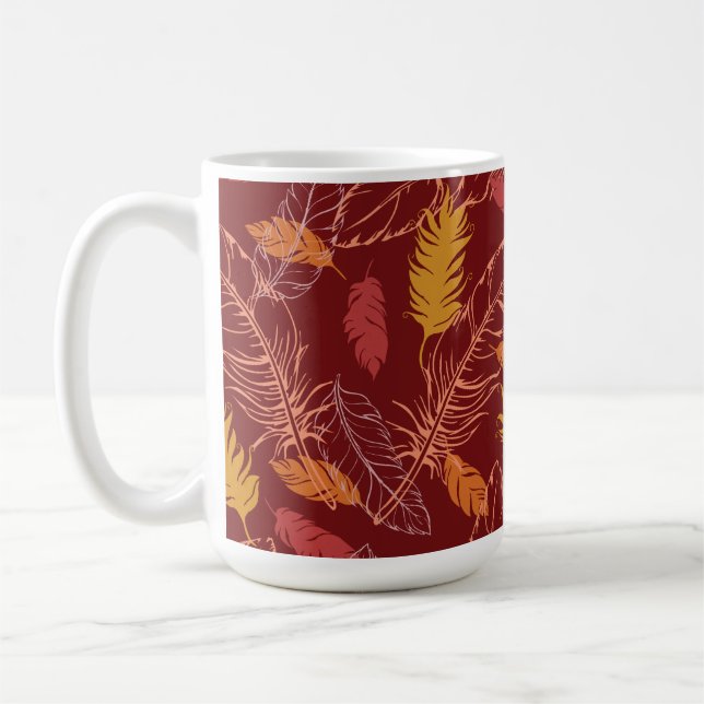Caneca De Café Fall Feathers Coffee Mug (Esquerda)
