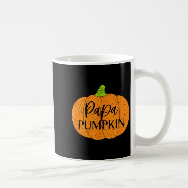 Caneca De Café Fall Halloween Thanksgiving Papa Pumpkin Soon To B (Direita)