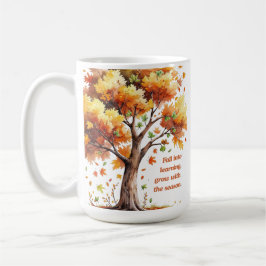 Caneca De Café Fall Into Learning – Inspirational Autumn 