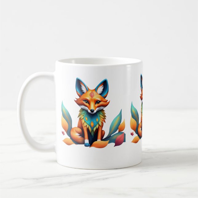 Caneca De Café Fall Male Fox Alebrije (Esquerda)