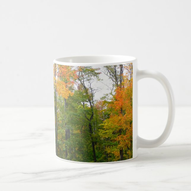 Caneca De Café Fall Maple Trees Autumn Nature Fotografia (Direita)