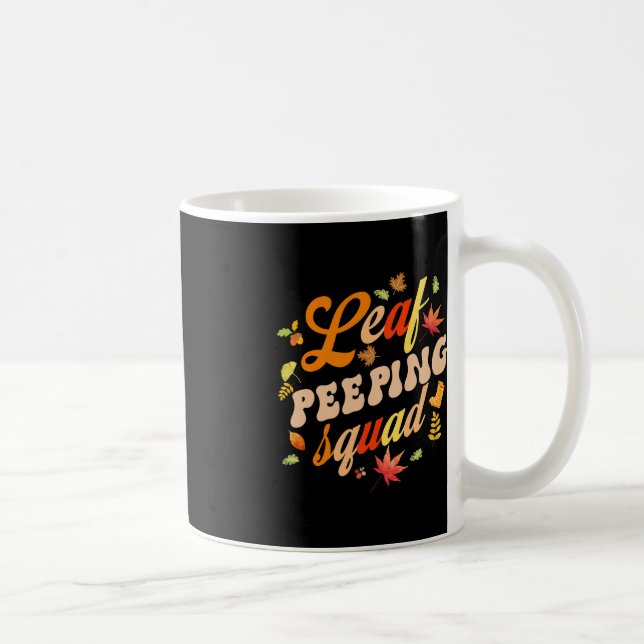 Caneca De Café Fall Season deixa o Peeper Leaf Peeping Squad (Direita)