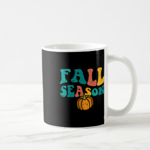 Caneca De Café Fall Season Retro Groovy Ação de Graças Homens de