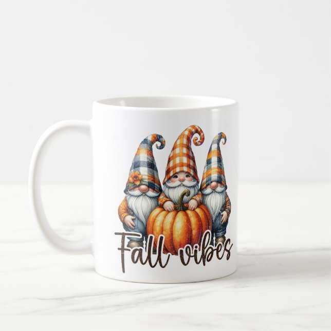 Caneca De Café Fall Vibes Cozy Autumn Mug (Esquerda)