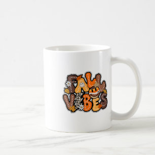 Caneca De Café Fall Vibes Hello Fall Groovy Autumn Vintage Obriga