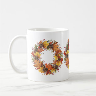 Caneca De Café Fall Wreath