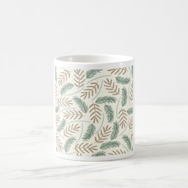 Caneca De Café Fallen Fern Pattern (Criador carregado)