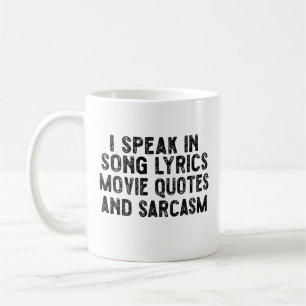Caneca De Café Falo Em Filme Citando Música Letras E Sarcasmo