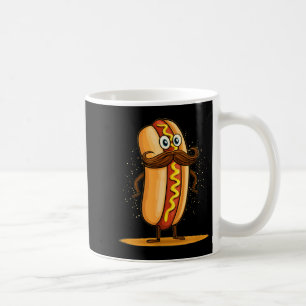 Caneca De Café Falso Bigode Barba Cachorro Quente Fantasia