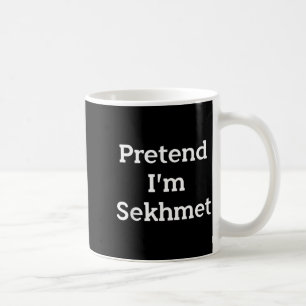 Caneca De Café Falso Costume Sekhmet Divertido Halloween Egípcio